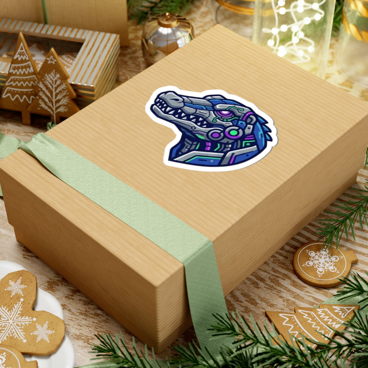 "Cyber Alligator" Sticker
