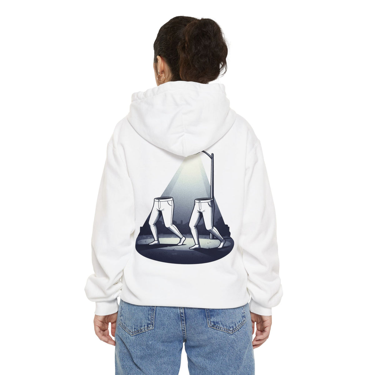 Color: White | The Fresno Nightcrawlers (California, USA) Garment-Dyed Hoodie