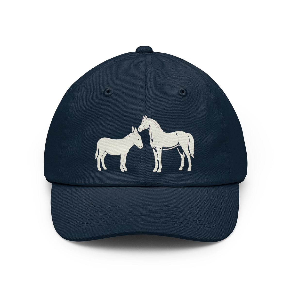 Color: Navy | Good Book Series Ezekiel 23 20 Love Language Dad Hat — Graphic