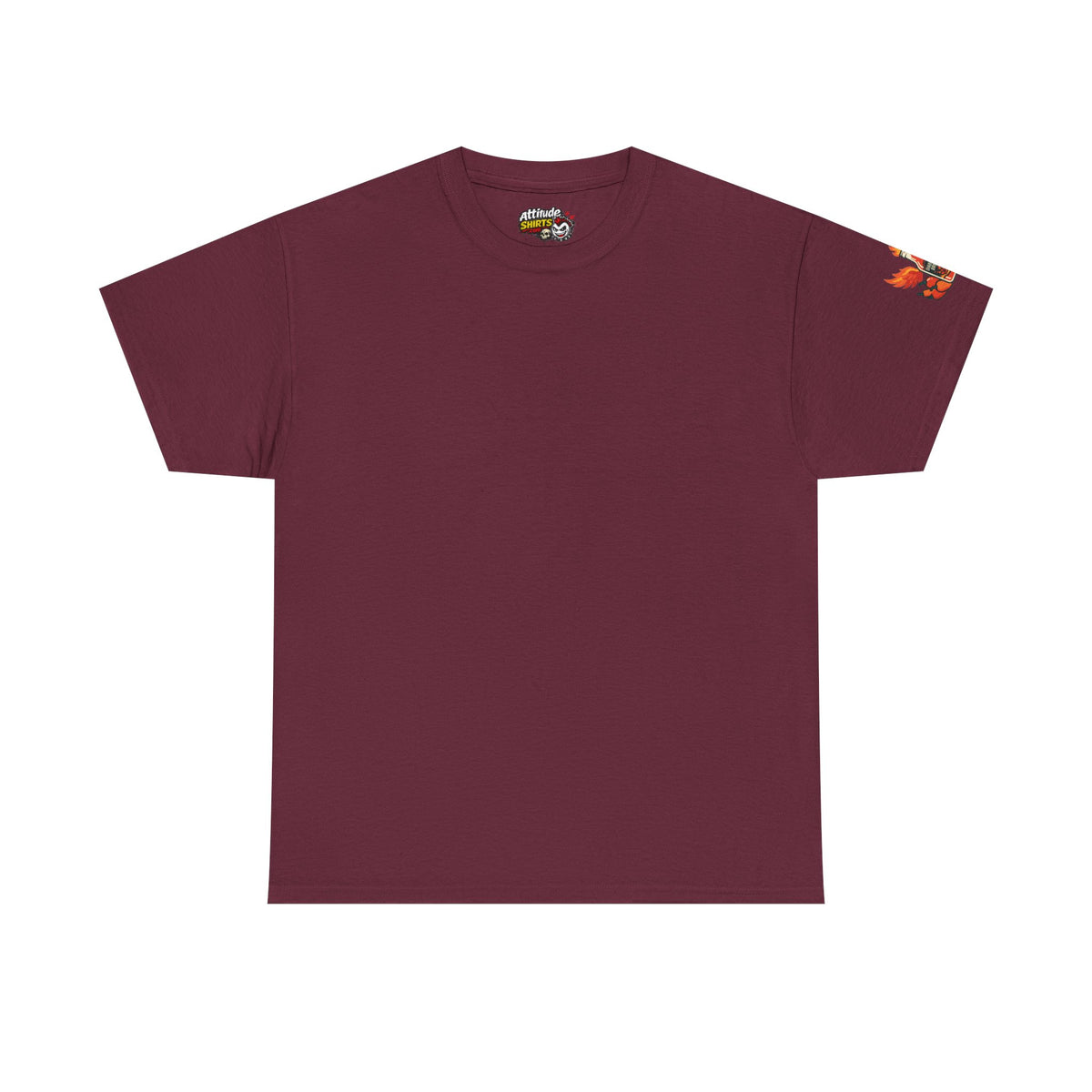 Color: Maroon | Burns Coming Out Premium Graphic Tee