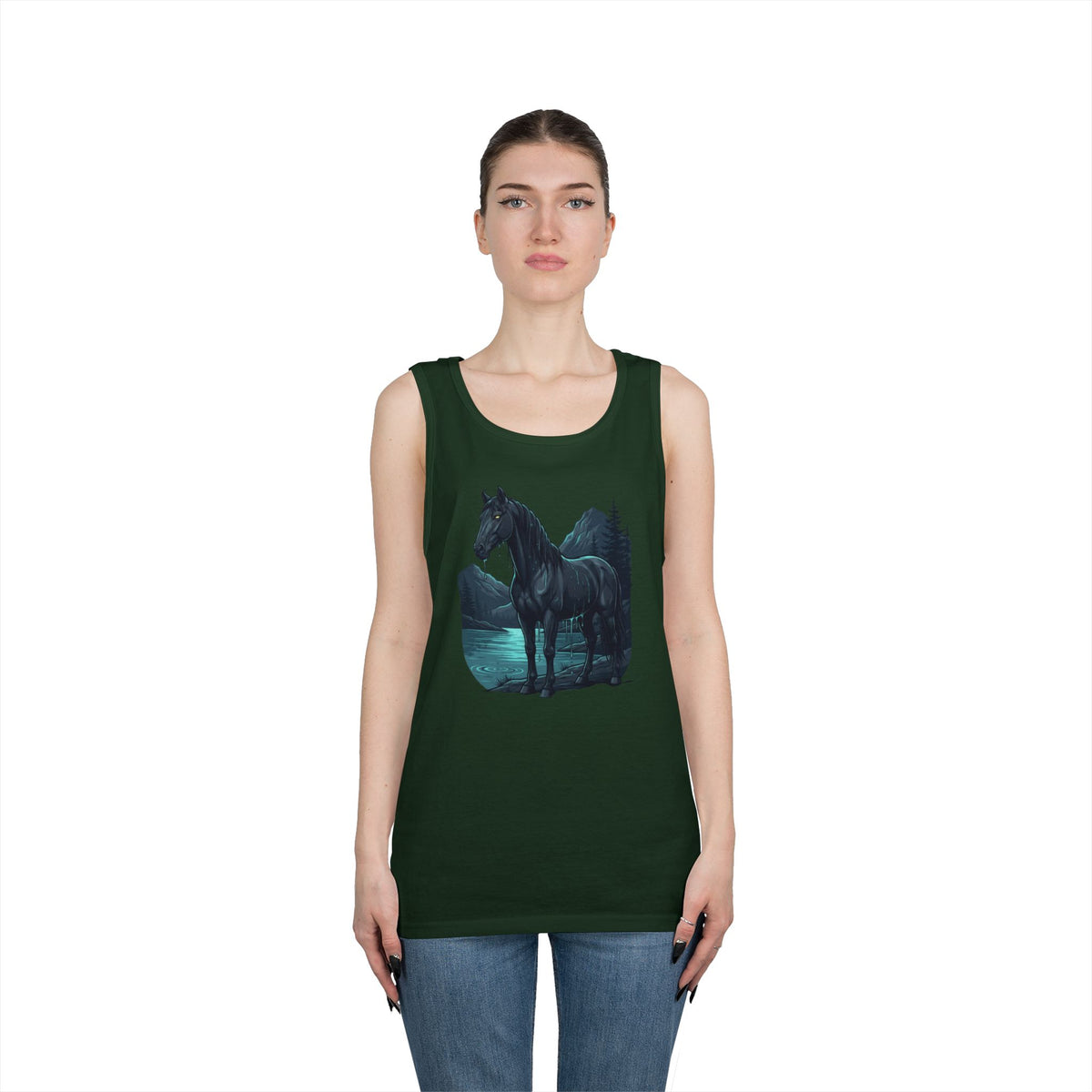 Color: Forest Green | Kelpie (Scottish Folklore) Tank Top