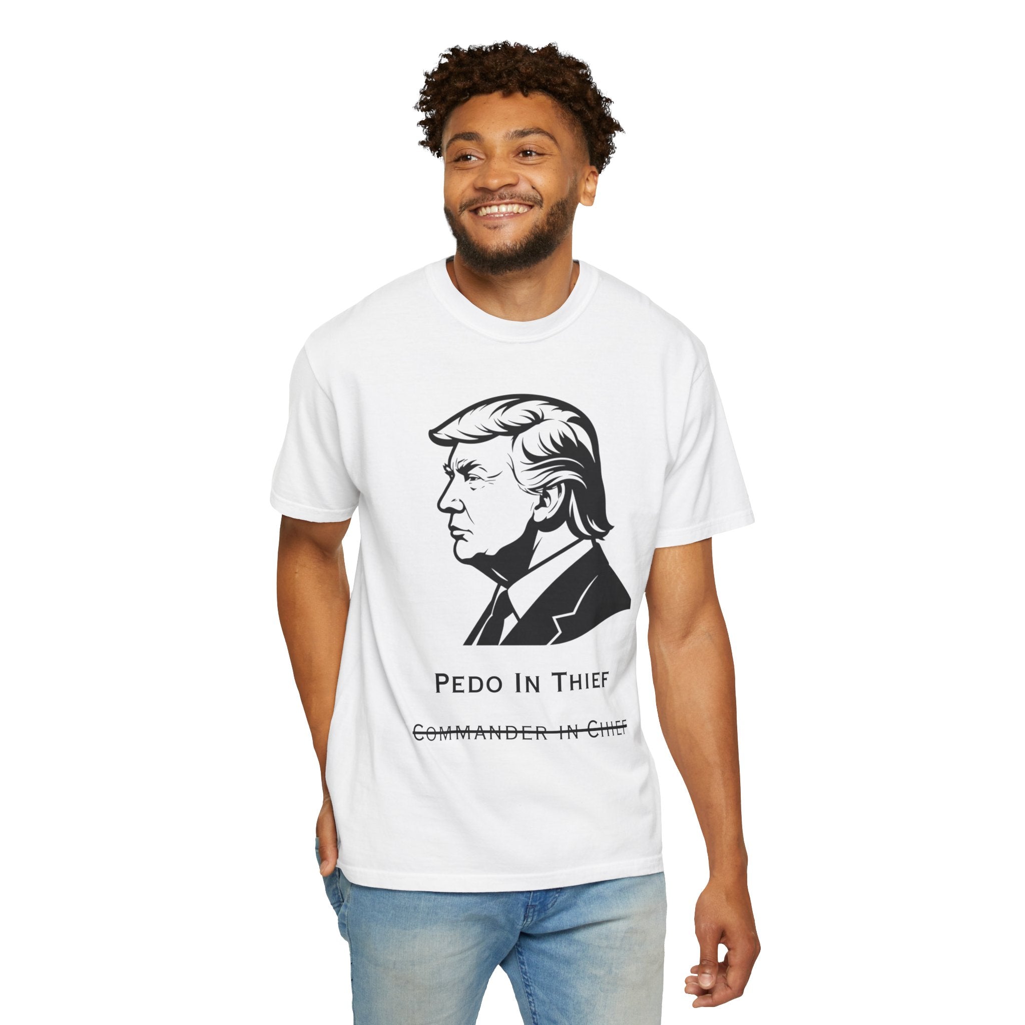 Pedo in Thief | Garment-Dyed Tee — AttitudeShirts