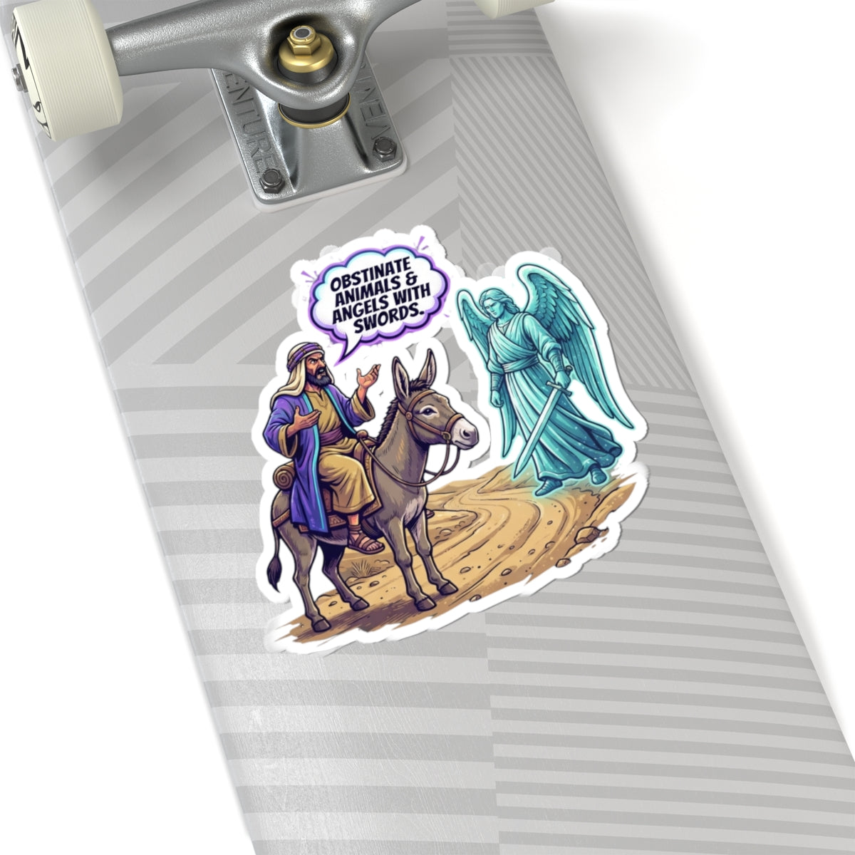 "Good Book Series Obstinate Animals & Angels With Swords" Sticker — Main