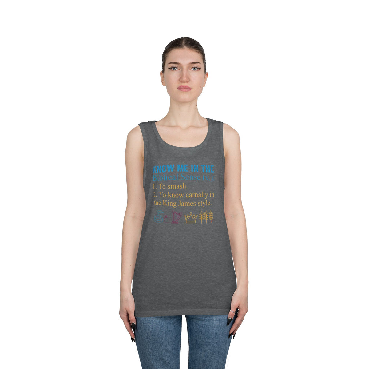 "Good Book Series Know Me In The Biblical Sense" Tank Top
