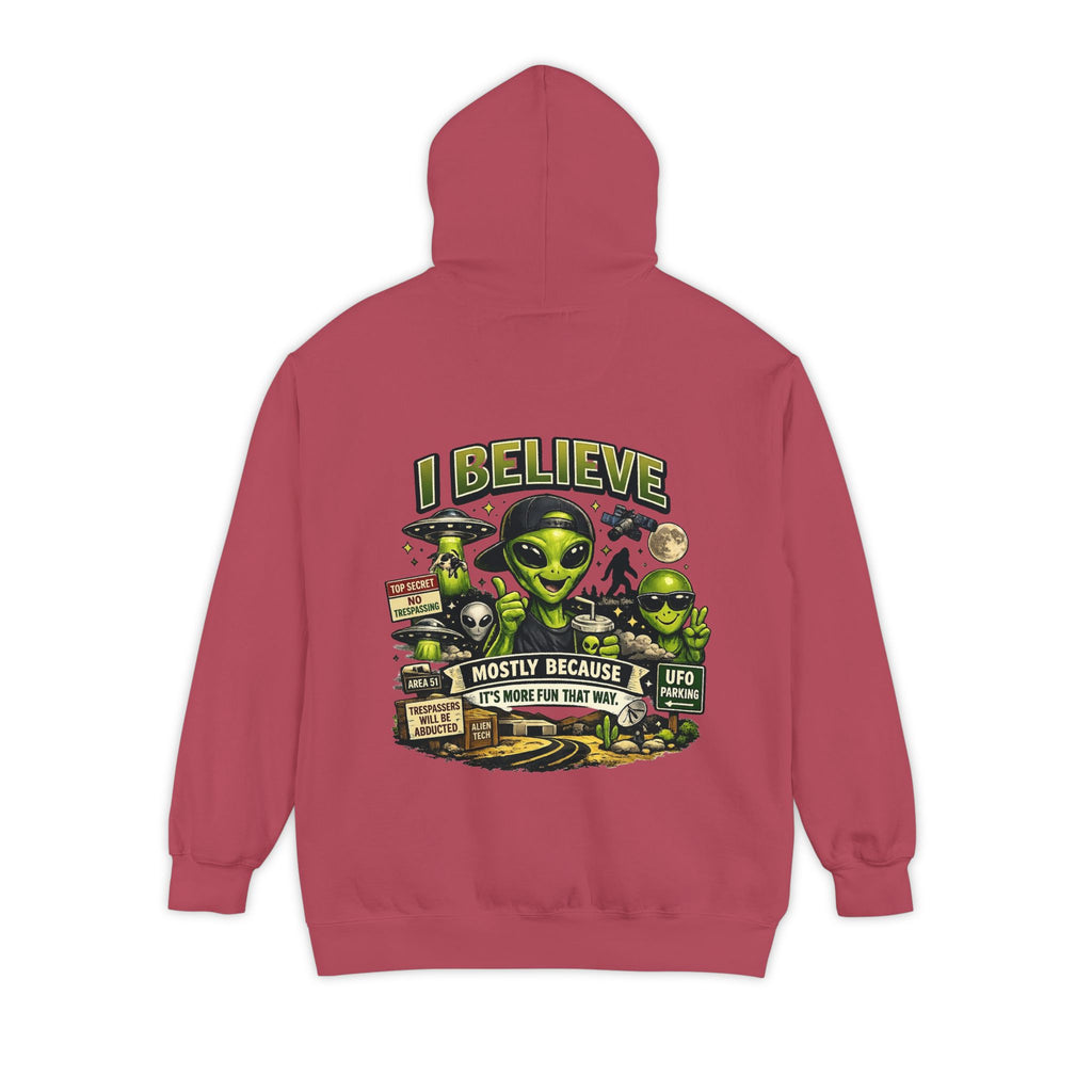 "I Believe" Garment-Dyed Hoodie