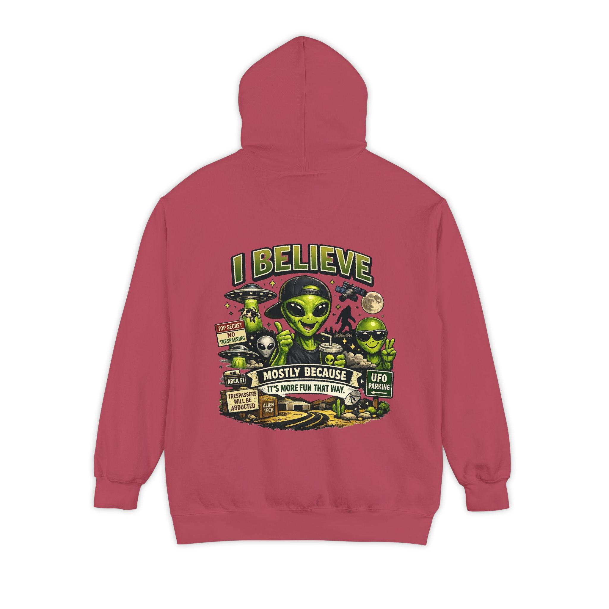 "I Believe" Garment-Dyed Hoodie