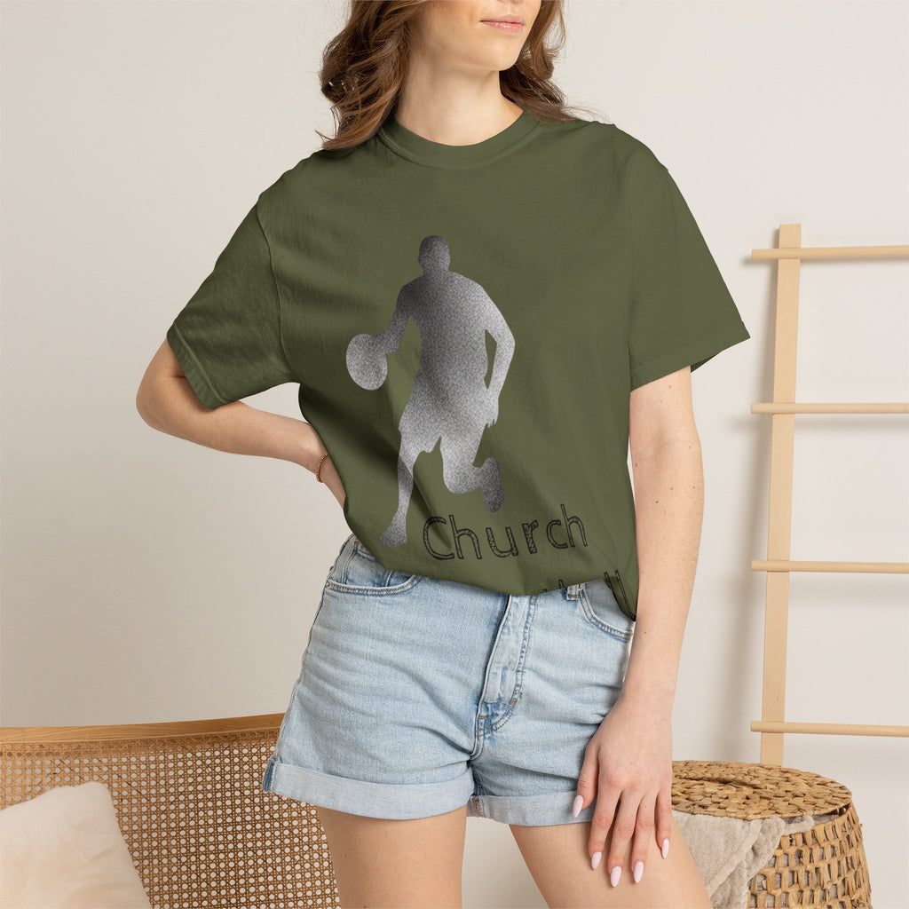 "Church Basketball: High Court" Unisex Garment-Dyed T-shirt