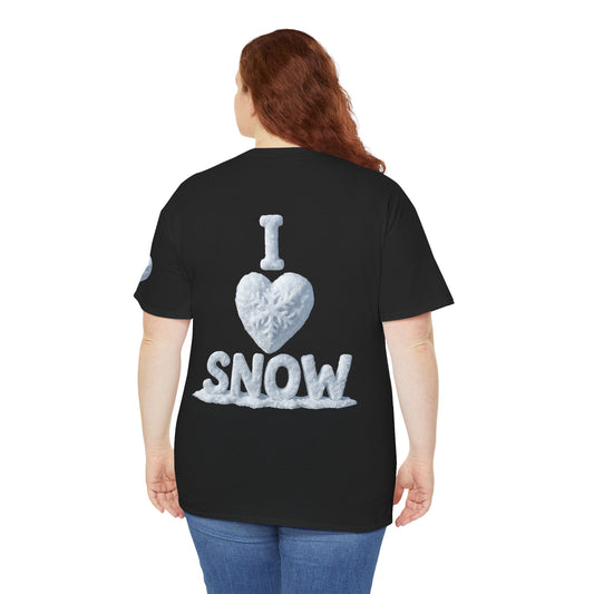 Color: Black | I Love Snow Premium Graphic Tee