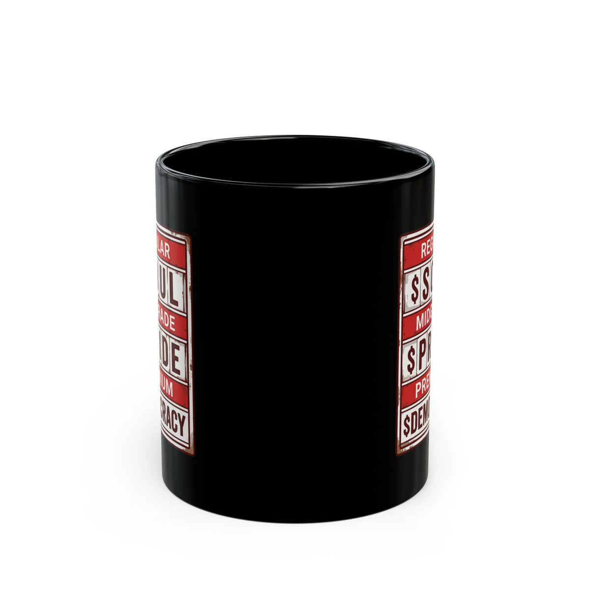 "Fueled By Putin" Black Ceramic Mug — Graphic