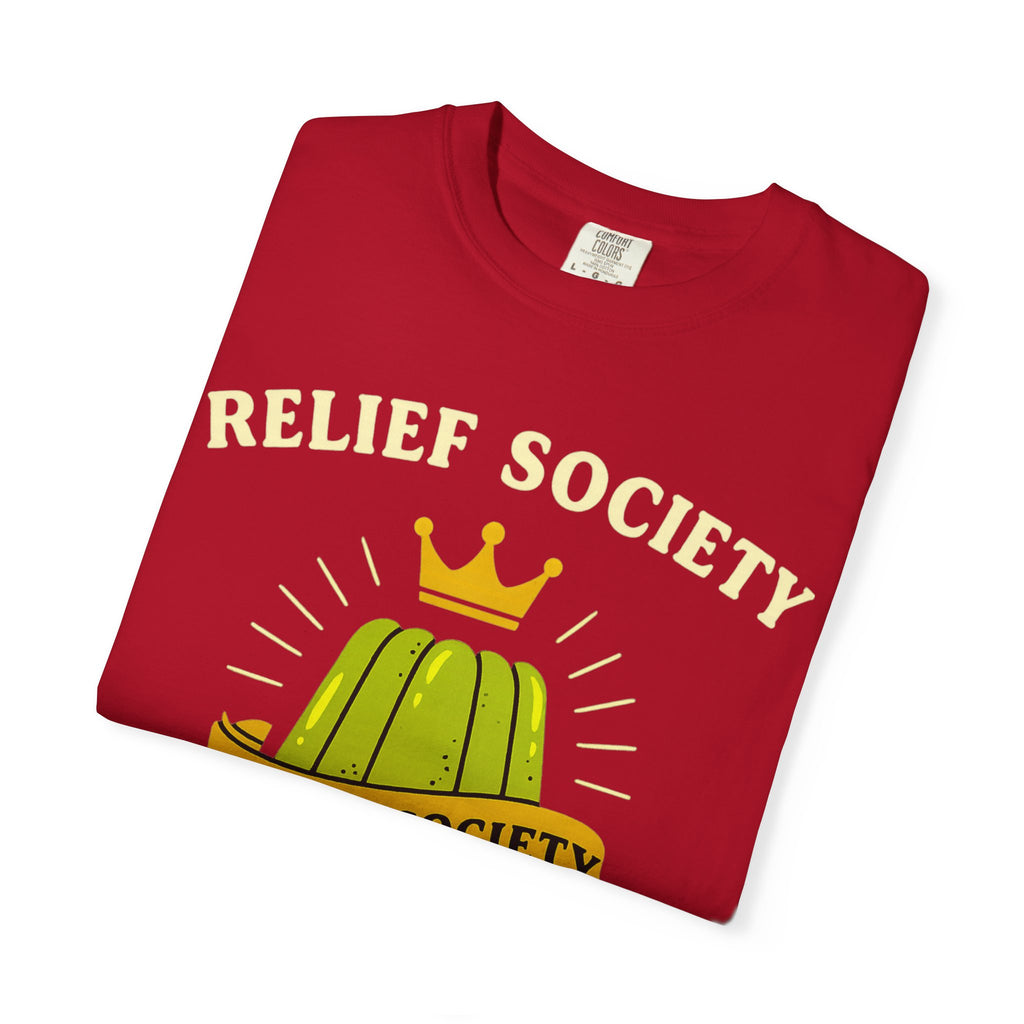 "Relief Society Bake-Off Champion" Unisex Garment-Dyed T-shirt