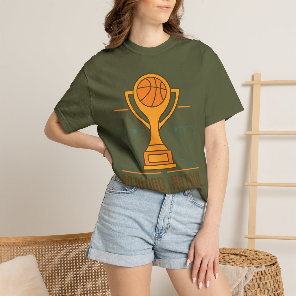 "No Blood, No Foul" Unisex Garment-Dyed T-shirt