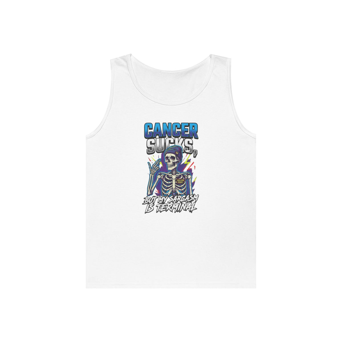 Color: White | Cancer Sucks But My Sarcasm Is Terminal Tank Top