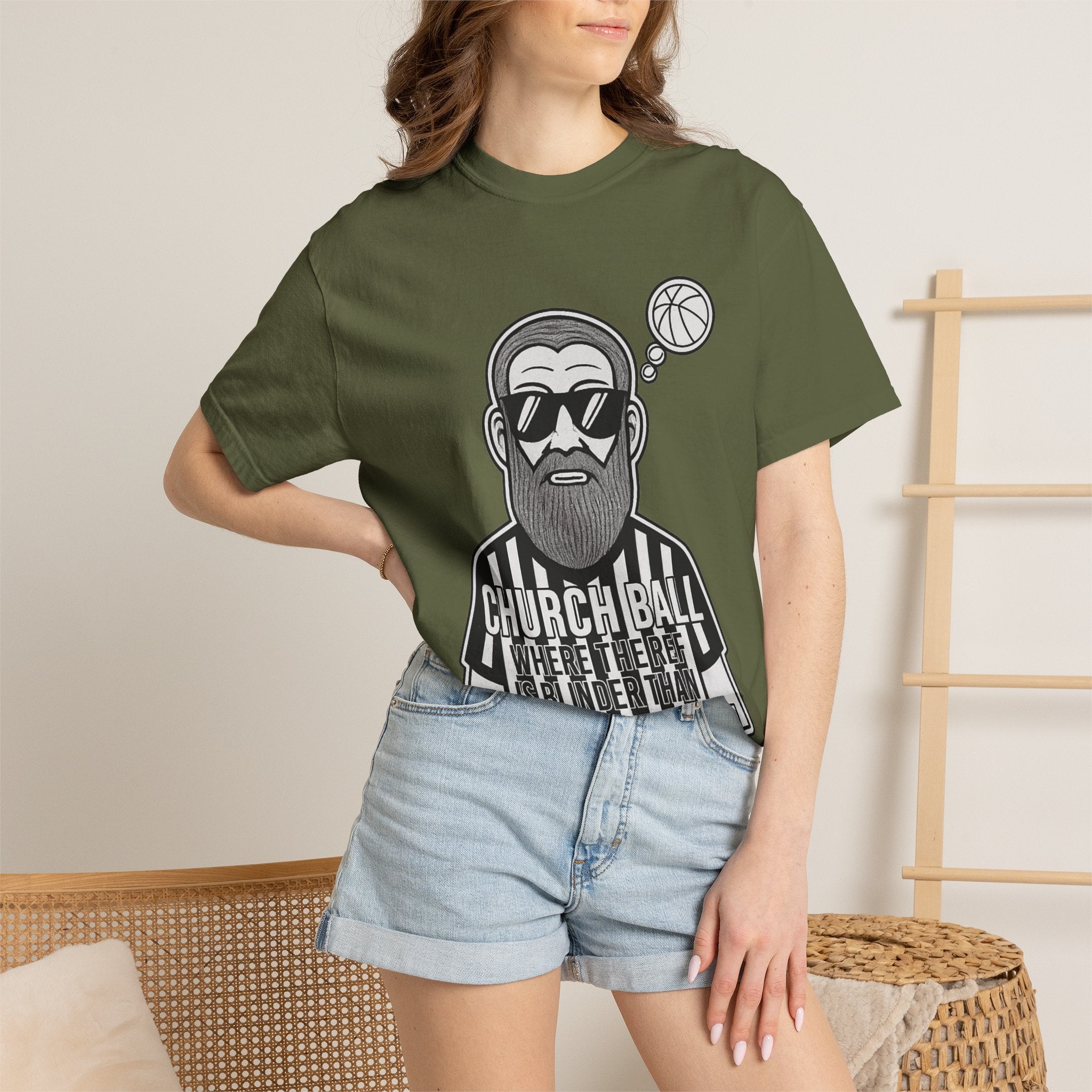 "Church Ball: Blinder Than Methuselah" Unisex Garment-Dyed T-shirt