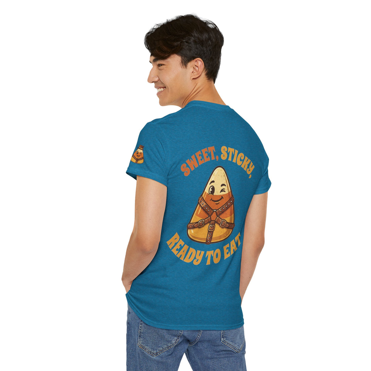 Color: Antique Sapphire | Sweet Sticky Ready to Eat Premium Graphic Tee