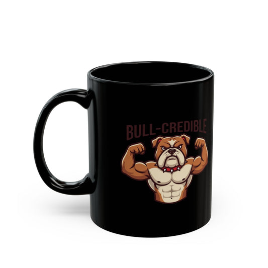 "Bull Credible" Black Ceramic Mug