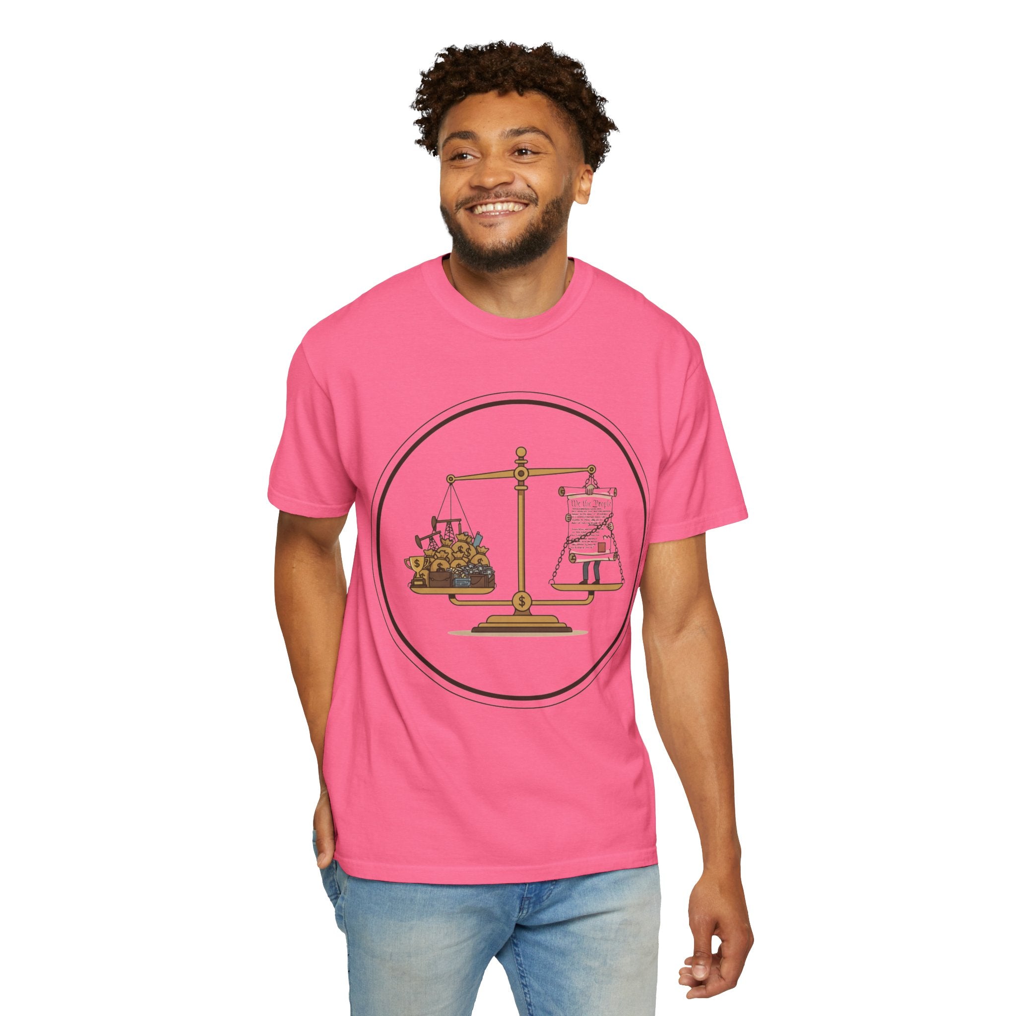 "The Economic Balance" Unisex Garment-Dyed T-shirt