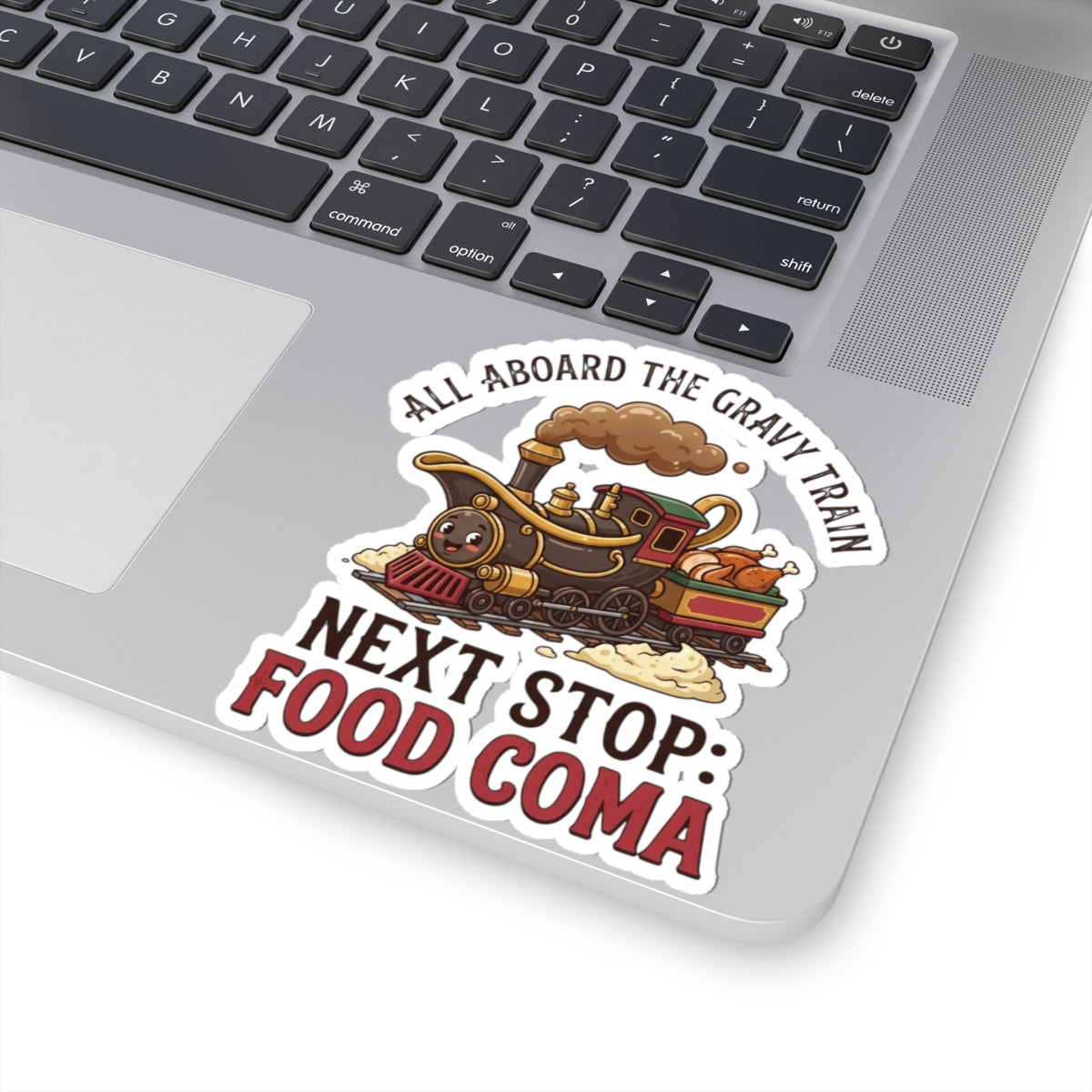 "Next Stop Food Coma" Sticker — Main