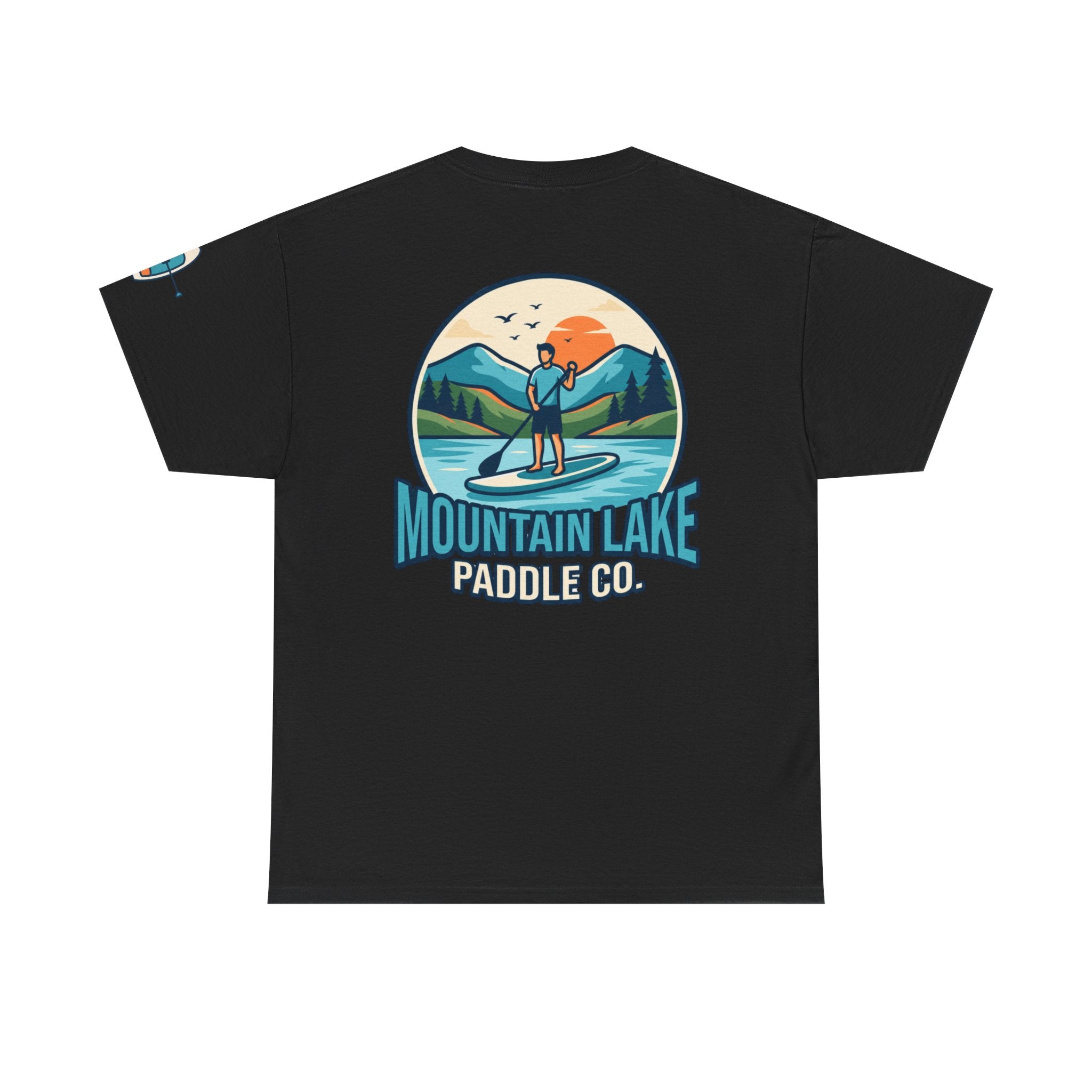 "Mountain Lake Paddle Board" Premium Graphic Tee