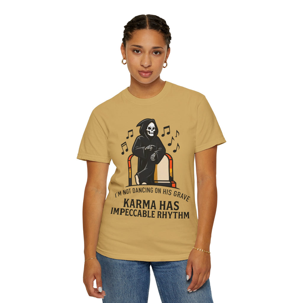 "Dancing On Grave" Unisex Garment-Dyed Tee