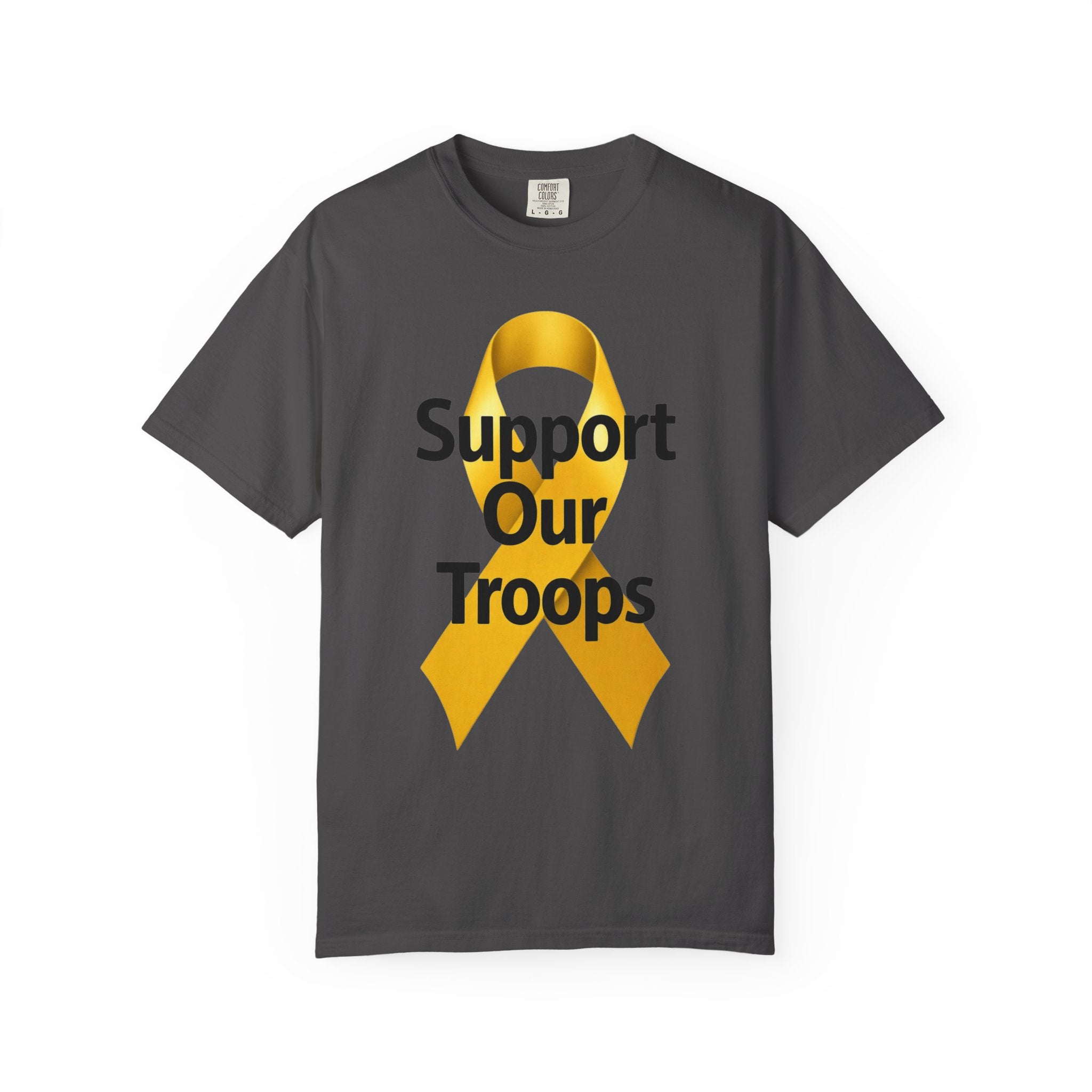 "Support Our Troops" Unisex Garment-Dyed T-shirt