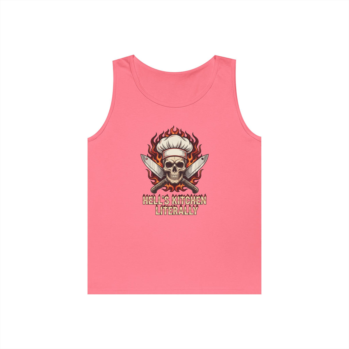 Color: Safety Pink | Hell's Kitchen Literally Tank Top