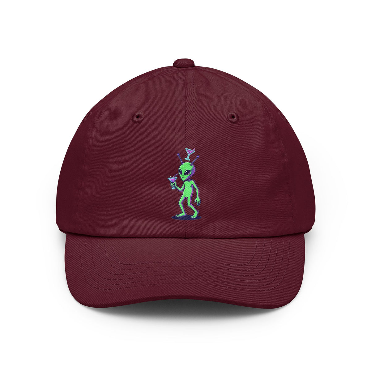 Color: Maroon | Drunk Alien Dad Hat