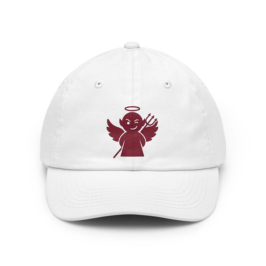 Color: White | On The Naughty List Dad Hat — Graphic