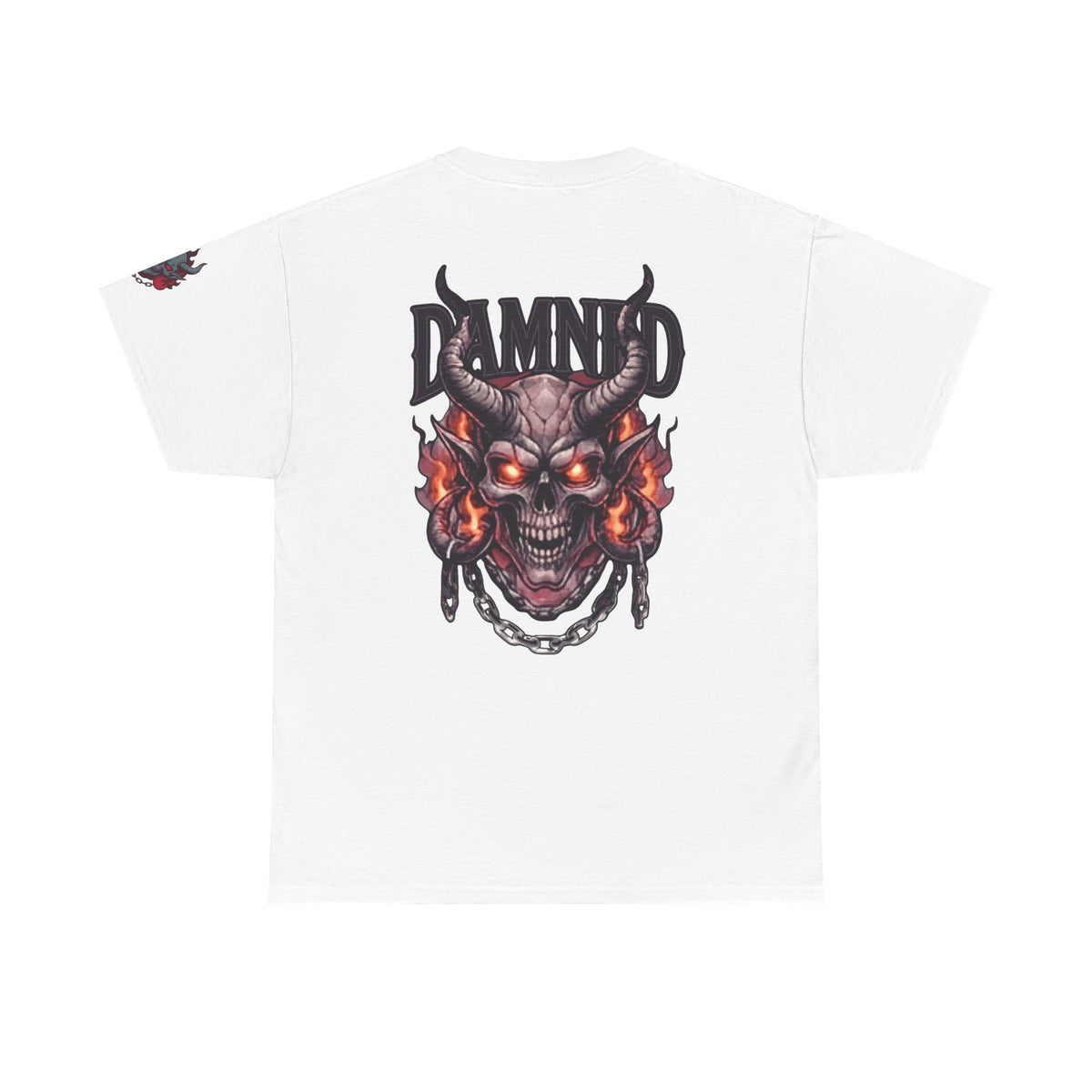 Color: White | Damned Premium Graphic Tee