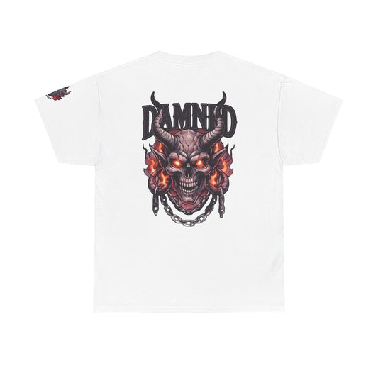 Color: White | Damned Premium Graphic Tee