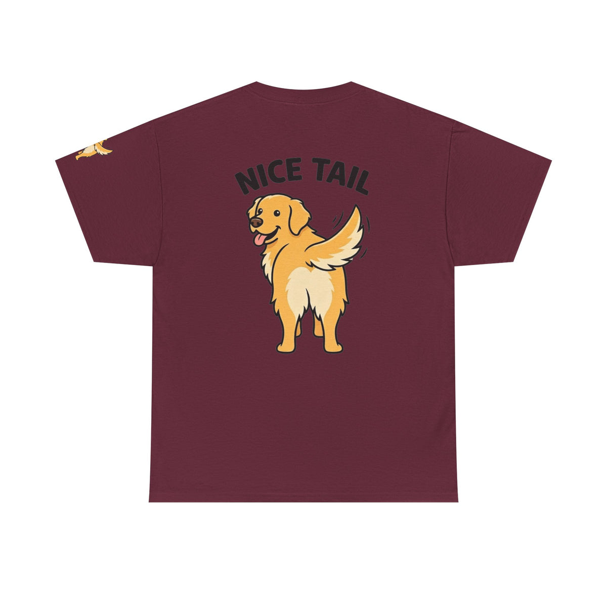 Color: Maroon | Nice Tail Premium Graphic Tee