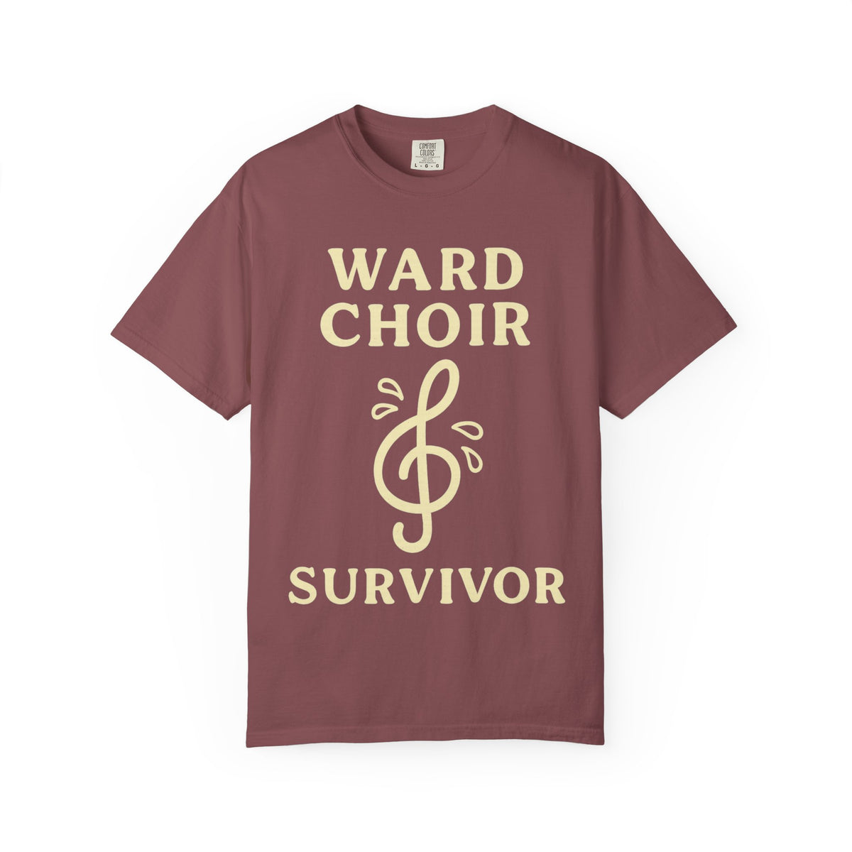 Color: Brick | Ward Choir Survivor Unisex Garment-Dyed T-shirt