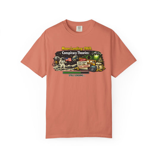 Color: Terracotta | Moon Conspiracy Unisex Garment-Dyed T-shirt