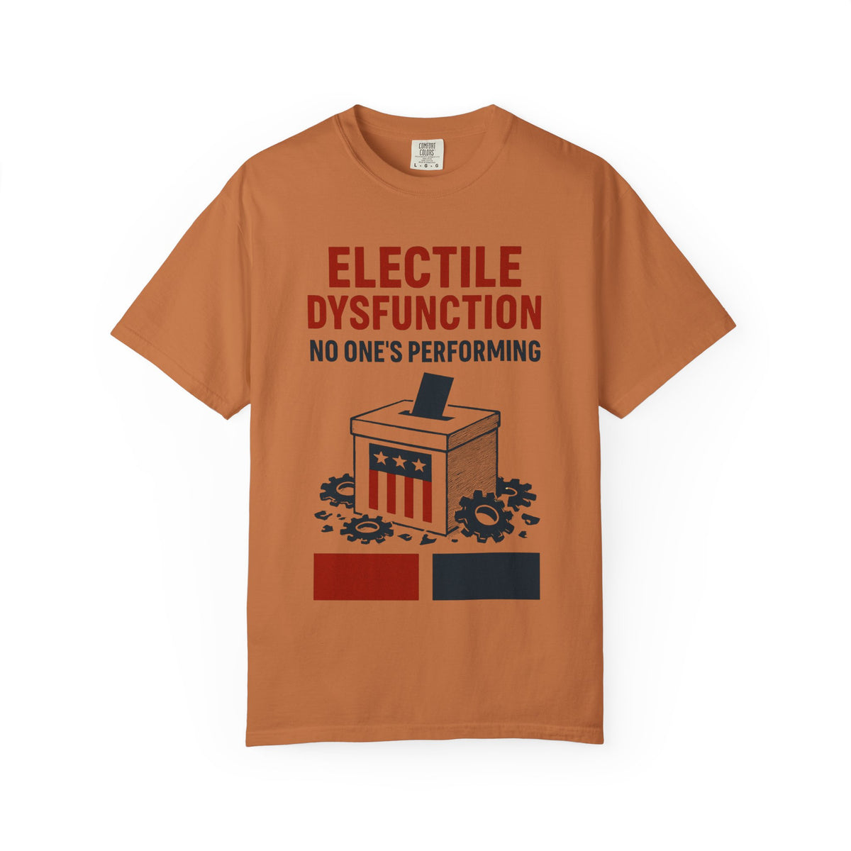 Color: Yam | Electile Dysfunction Unisex Garment-Dyed T-shirt