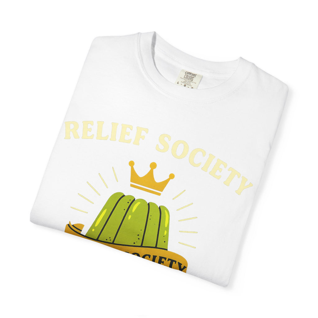 "Relief Society Bake-Off Champion" Unisex Garment-Dyed T-shirt