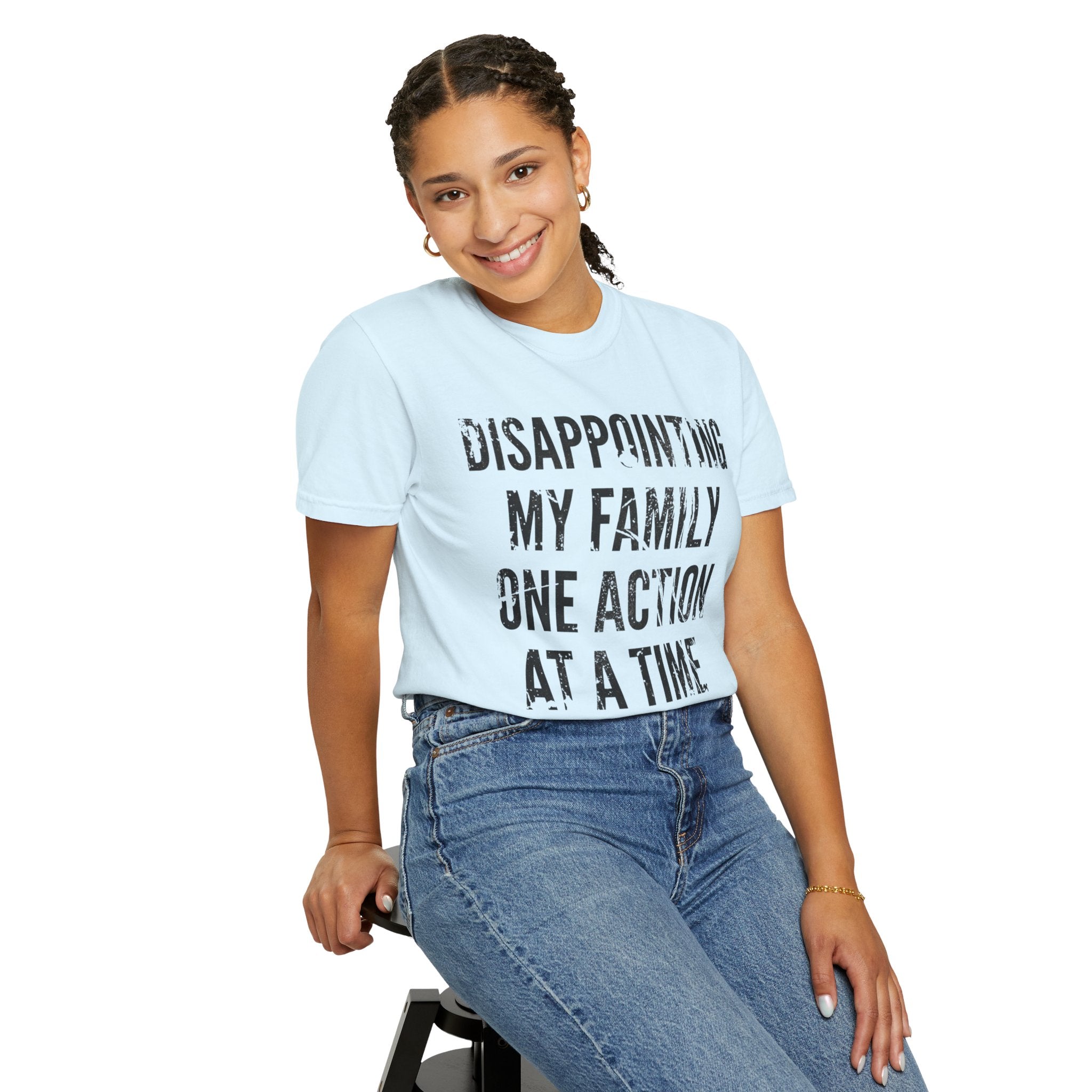 "Disappointing My Familiy" Unisex Garment-Dyed Tee