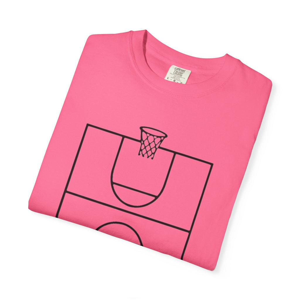 “3‑Point Covenant: Faith, Family, Free Throws" Unisex Garment-Dyed T-shirt
