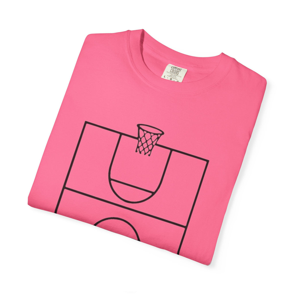 Color: Crunchberry | 3‑Point Covenant: Faith, Family, Free Throws Unisex Garment-Dyed T-shirt
