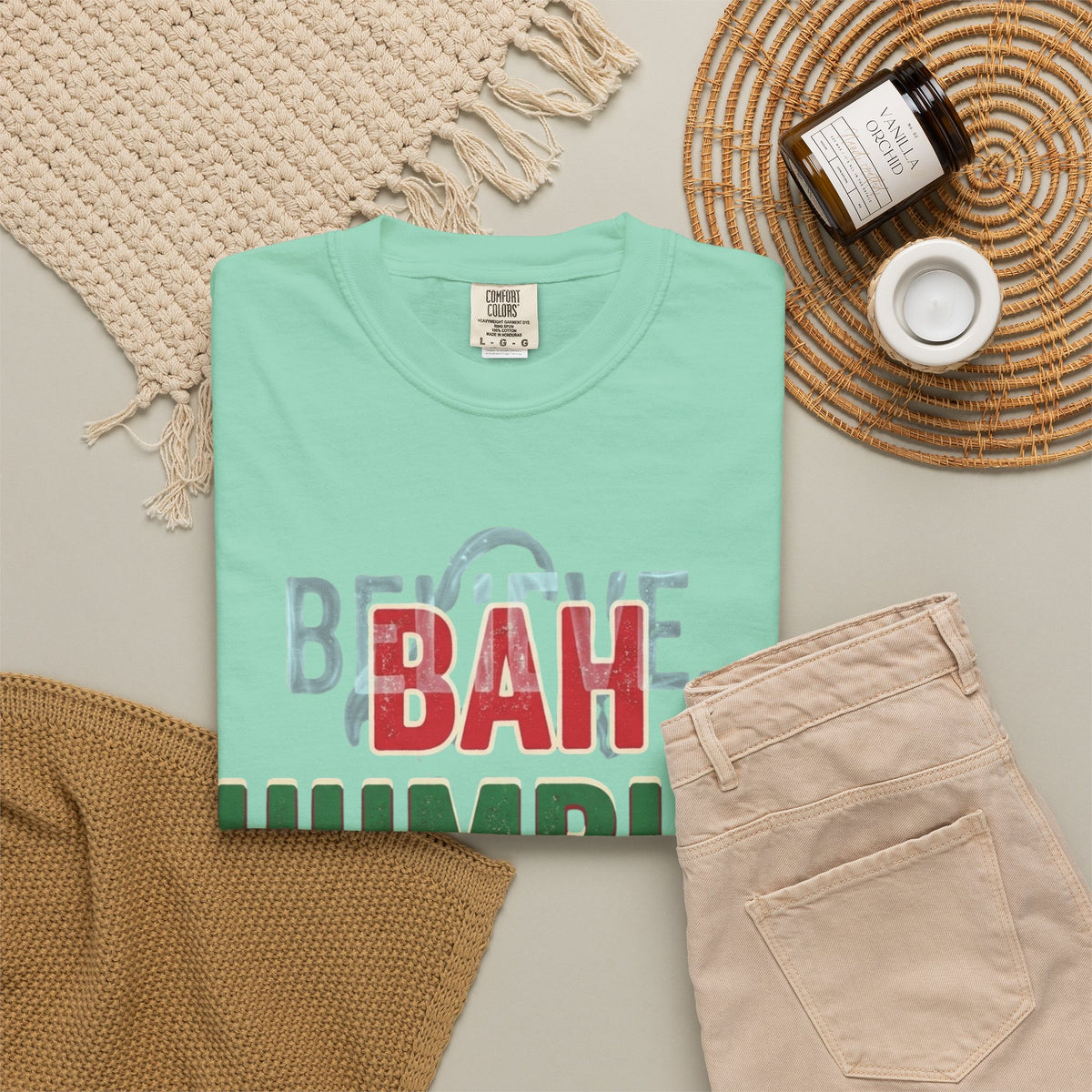 "Bah Humburg" Unisex Garment-Dyed Tee