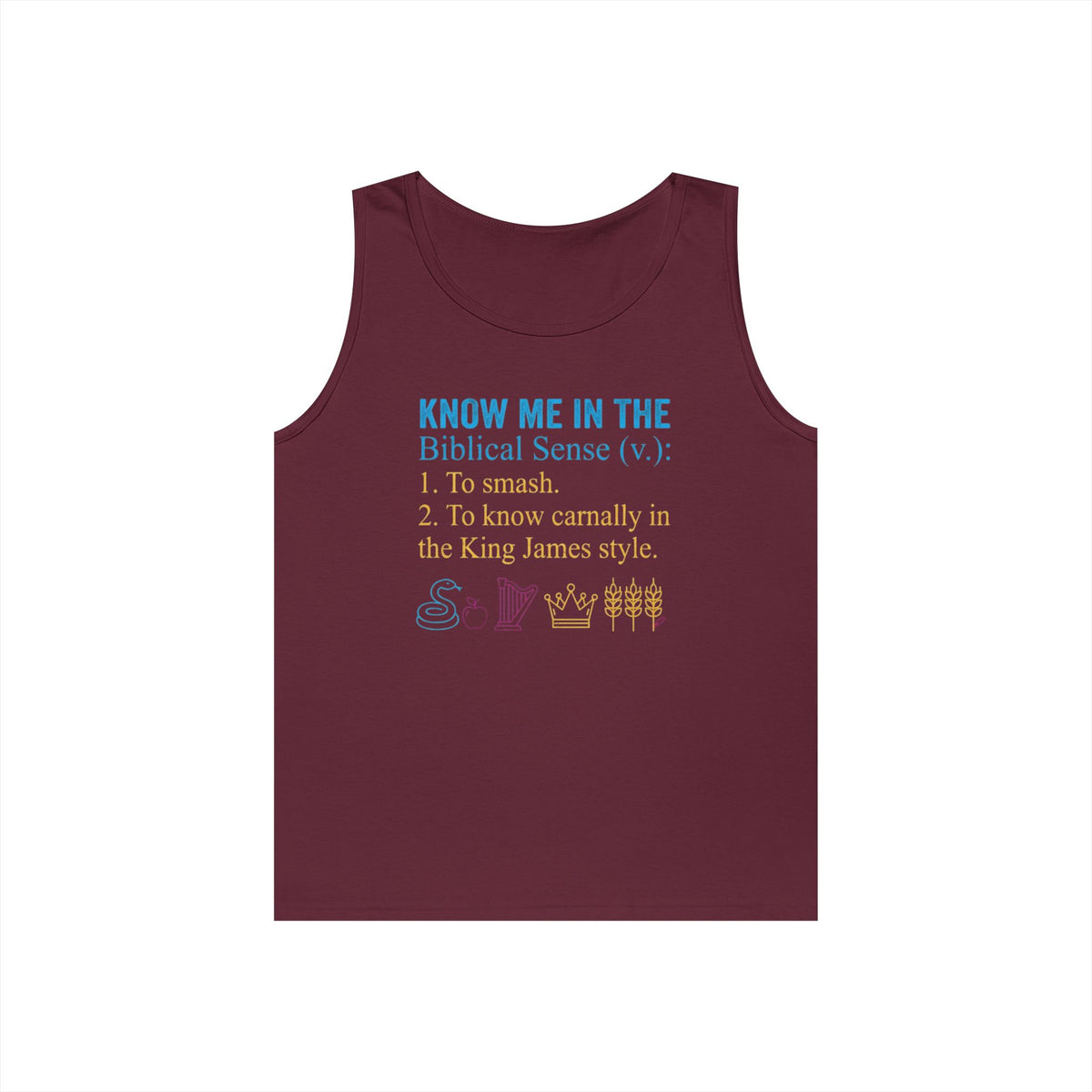 "Good Book Series Know Me In The Biblical Sense" Tank Top
