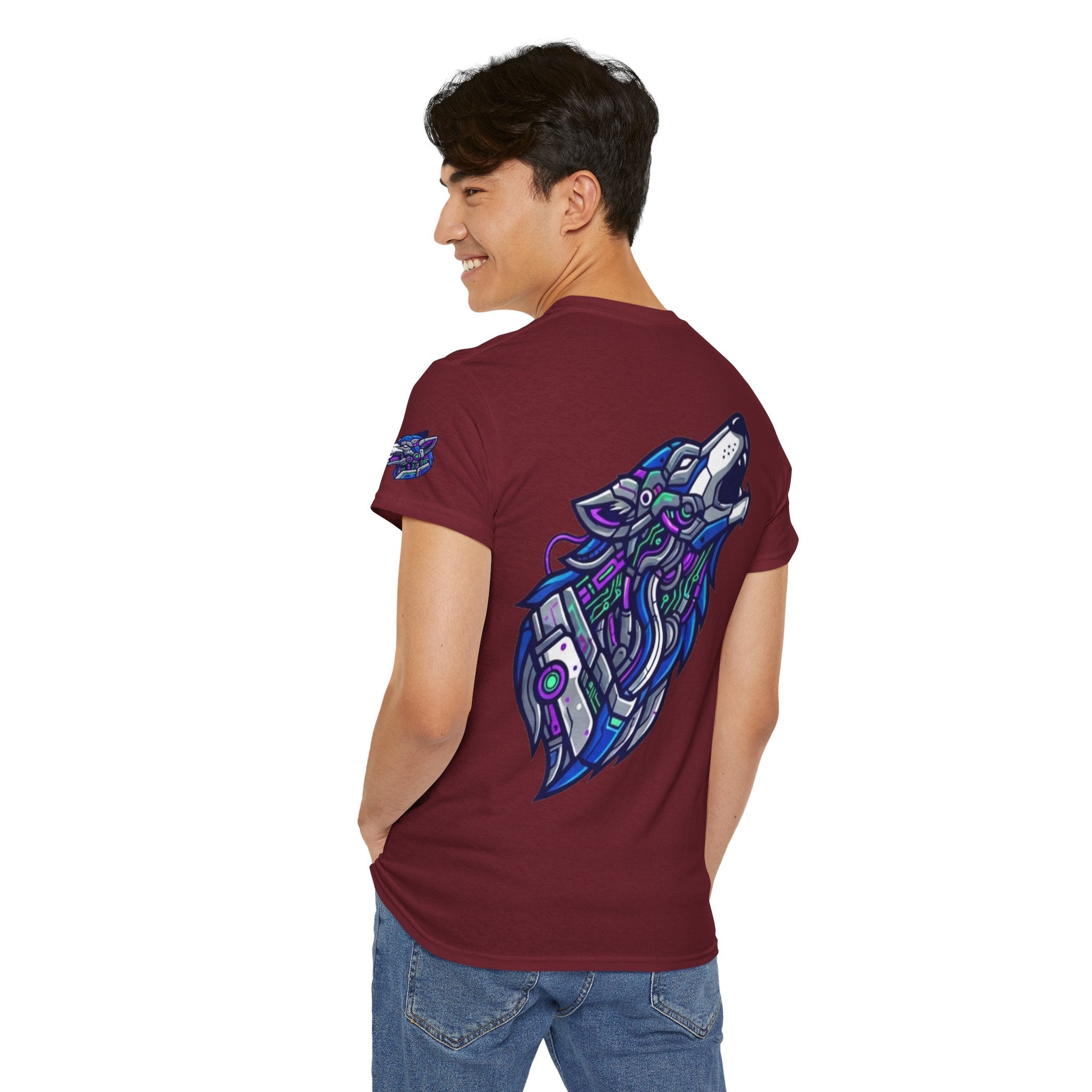 "Cyber Wolf" Premium Graphic Tee