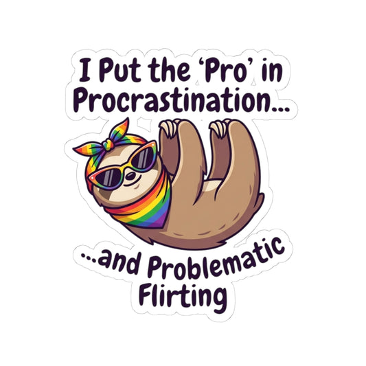 "Pro in Problematic Flirting" Sticker — Main