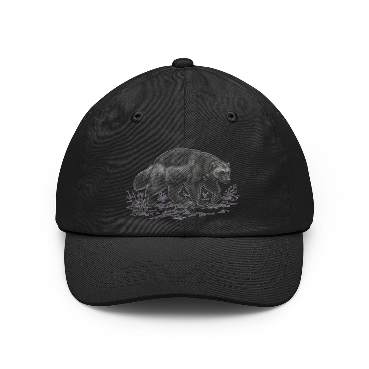 Color: Black | Pencil Sketch Art Wolverine Dad Hat