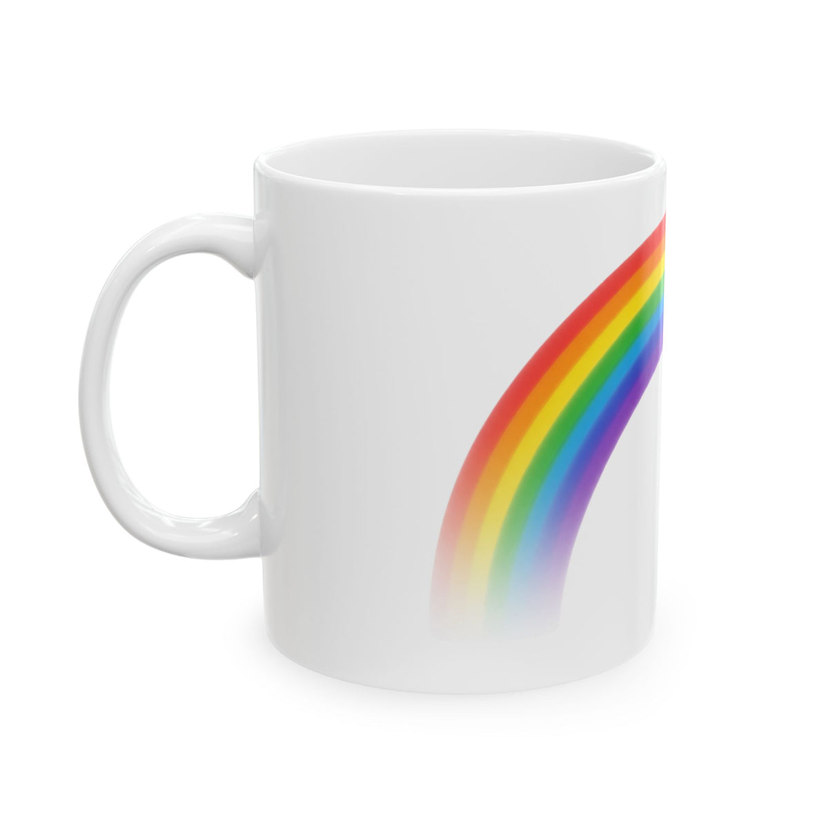 "Gay Away the Pray" White Ceramic Mug — Graphic