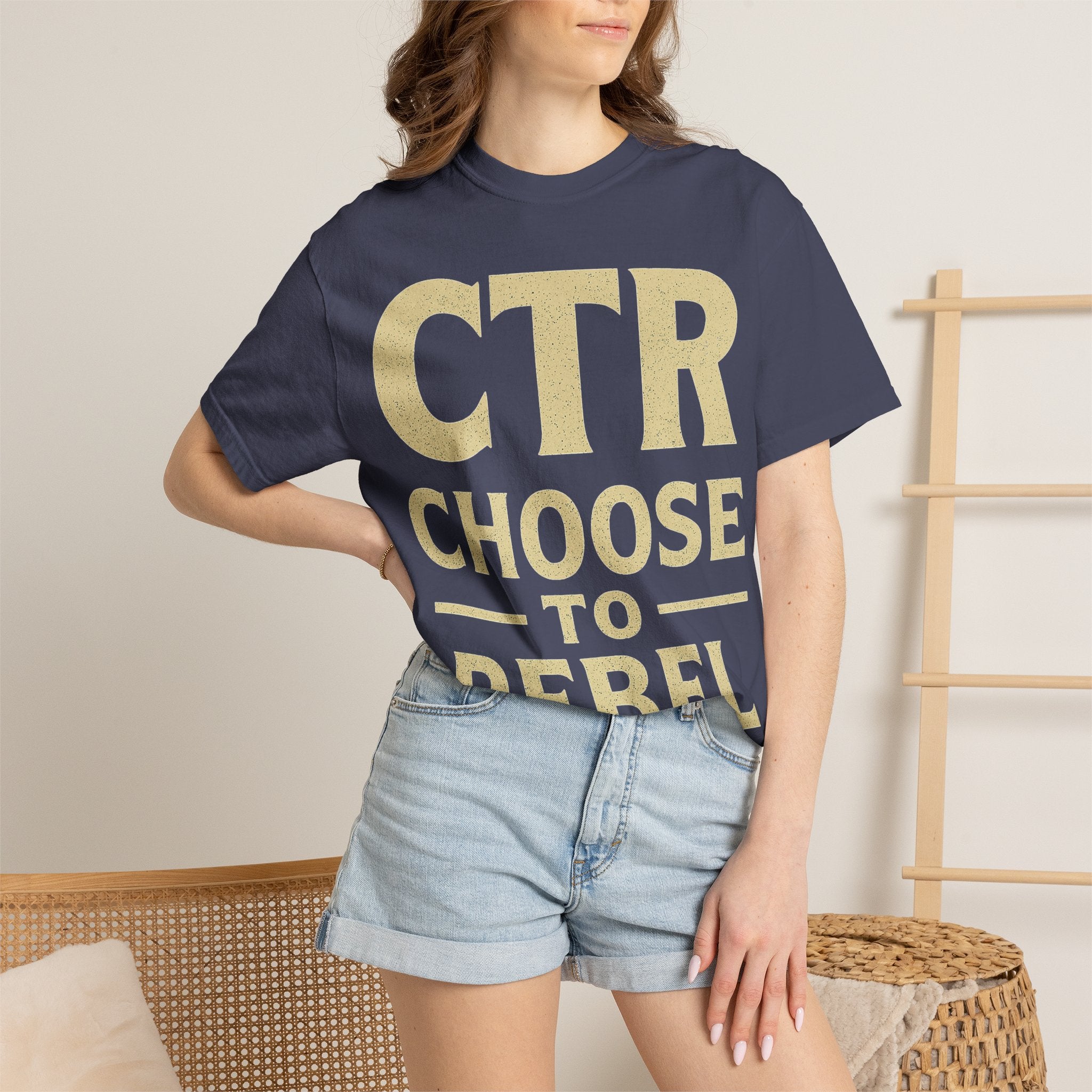 "CTR: Choose To Rebel" Unisex Garment-Dyed T-shirt