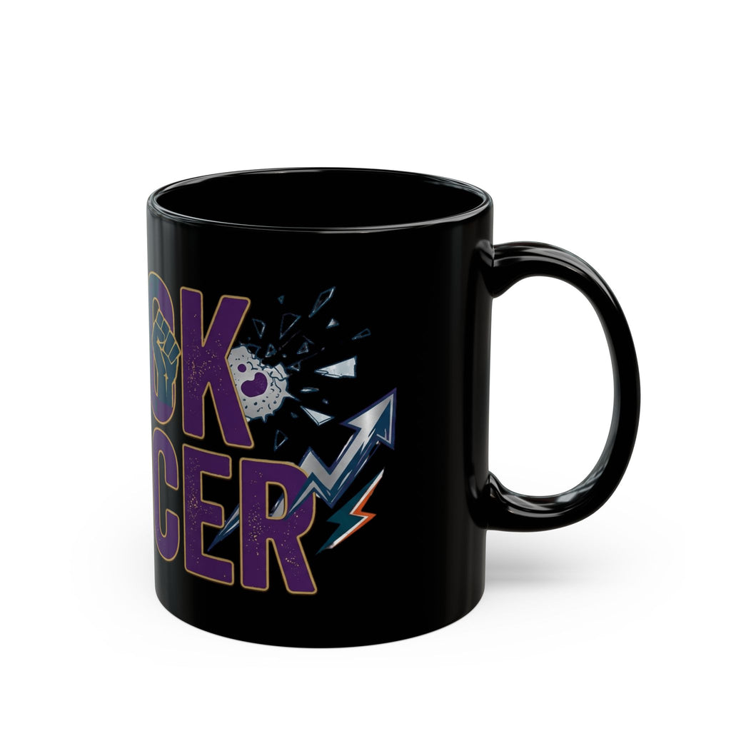 "Fuck Cancer" Black Ceramic Mug