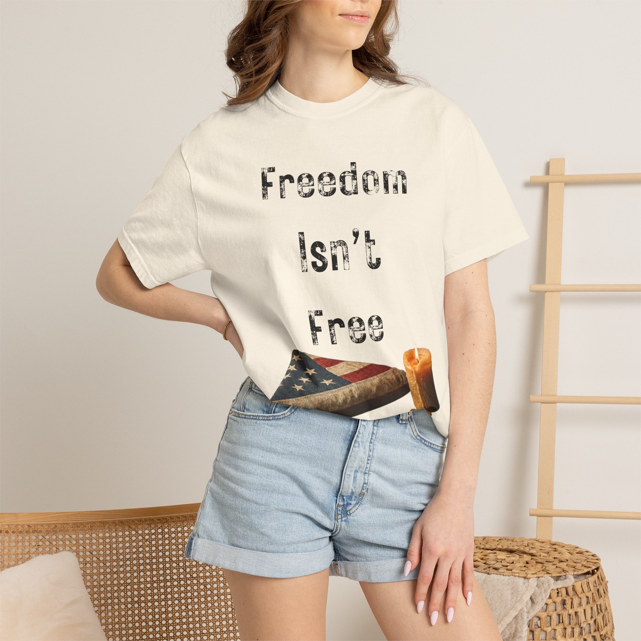 "Freedom Isn't Free" Unisex Garment-Dyed T-shirt
