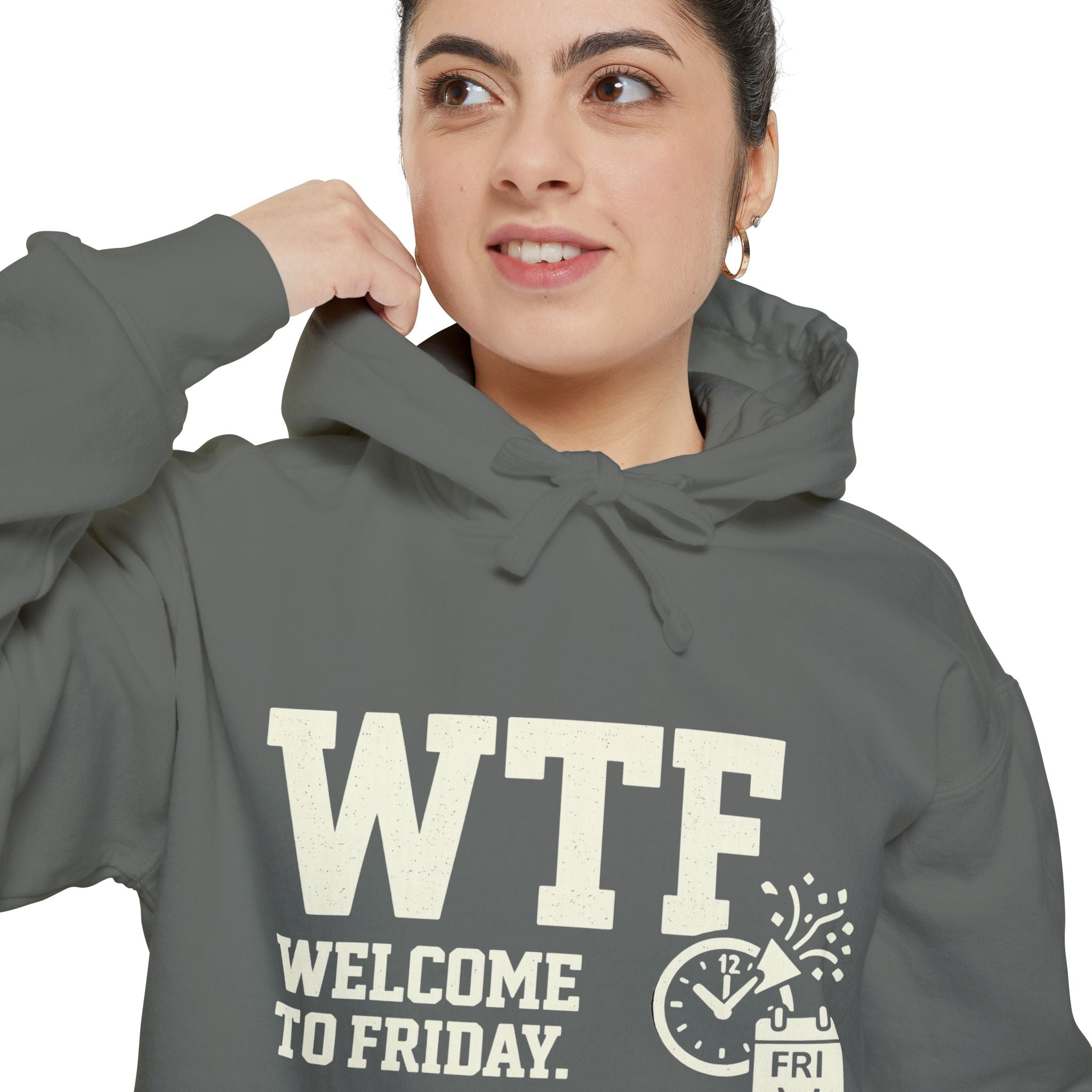 Finally Freaking Friday | Garment-Dyed Hoodie — AttitudeShirts