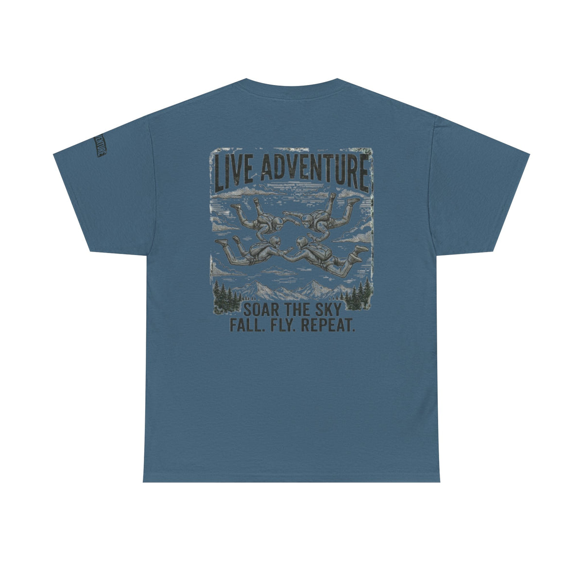 Color: Indigo Blue | Live Adventure - Skydive Premium Graphic Tee