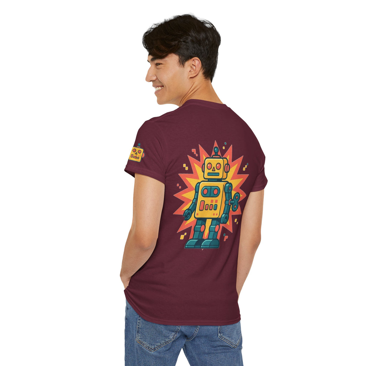 Color: Maroon | Toy Robot Premium Graphic Tee