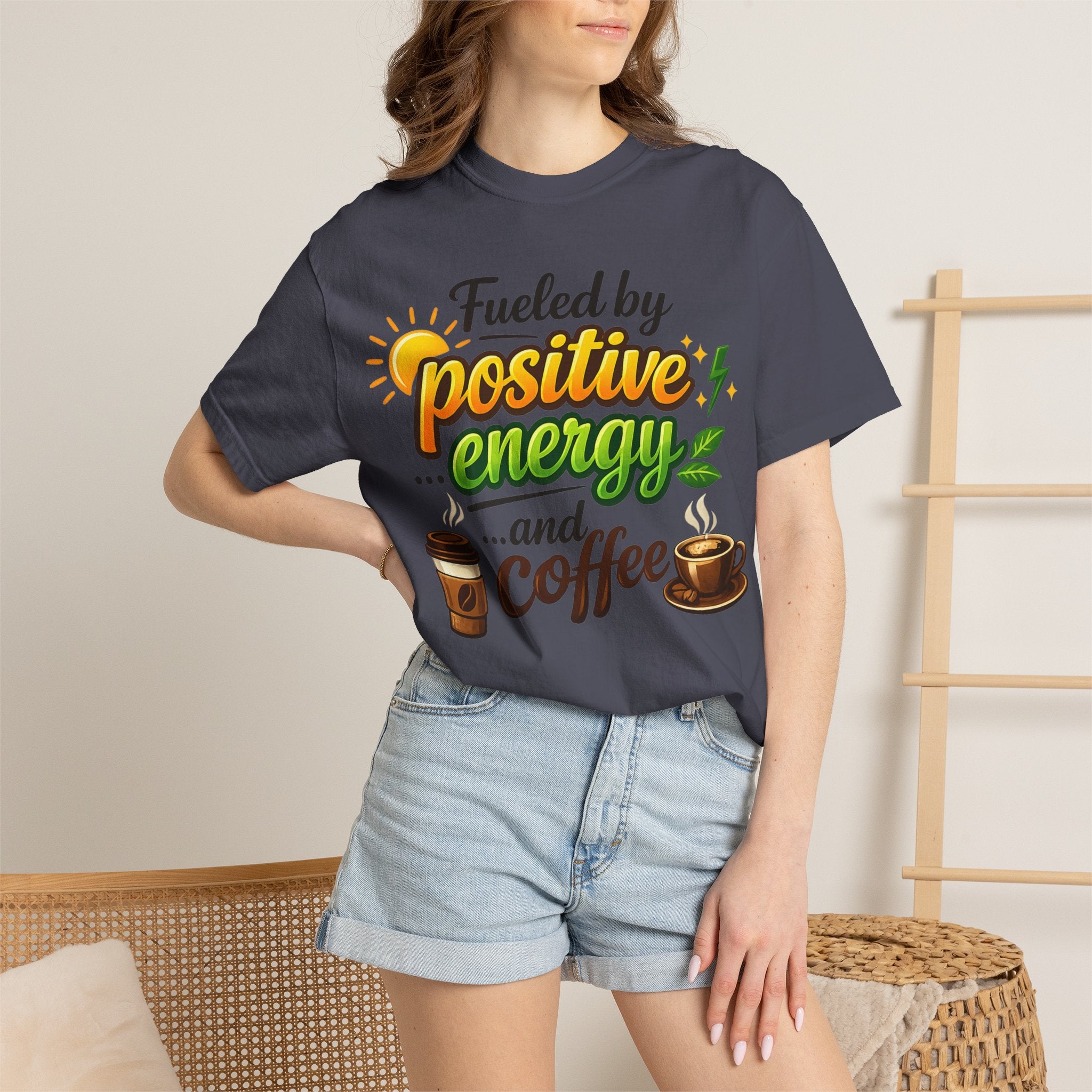 "The High-Voltage Morning Routine" Unisex Garment-Dyed T-shirt